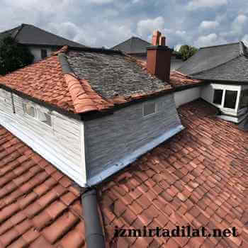 tamirat gerektiren çatı örneği