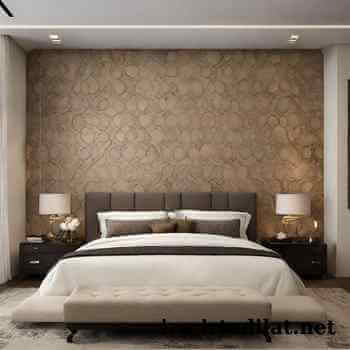 duvar kağıdı yatak arkası dekorasyon modeli
