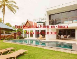 Villa Resmi Belge Masrafları -Ruhsata Kadar Tüm Maliyetler